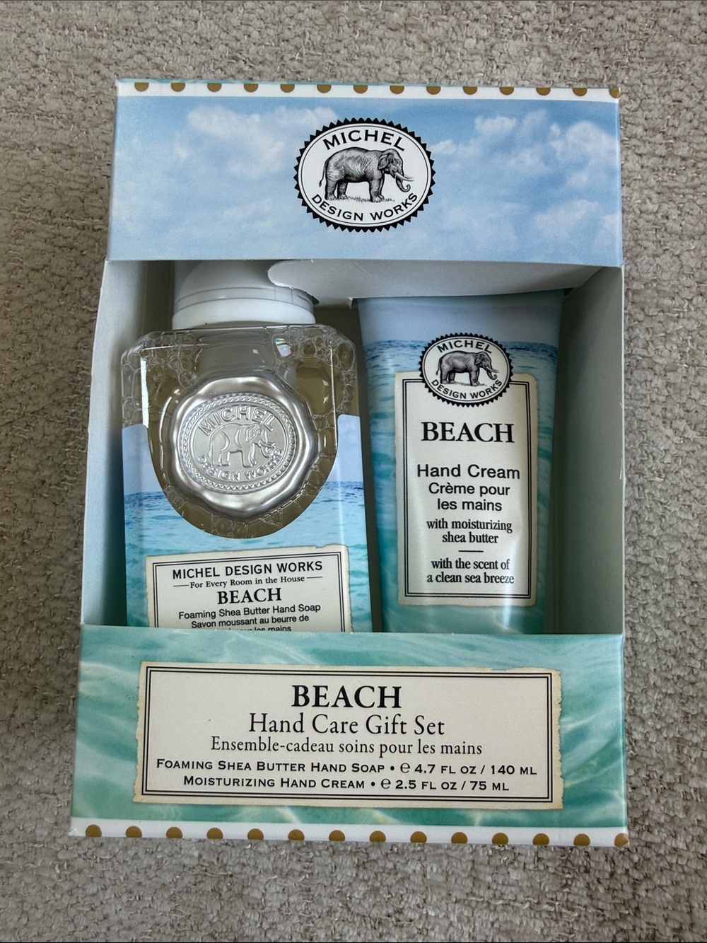 Michel Design Works Beach Hand Care Gift Set - Blue